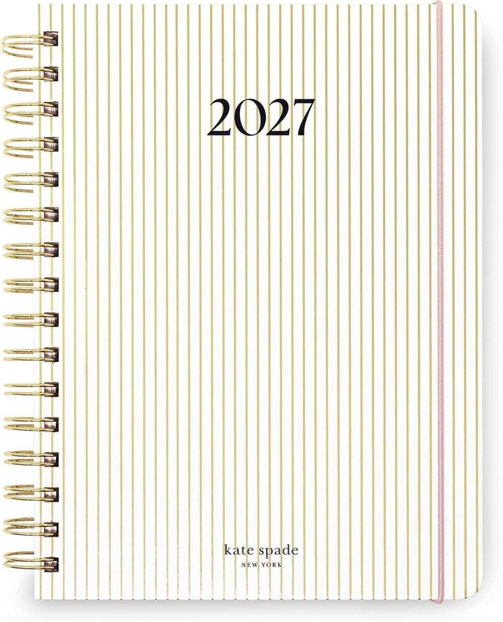 kate spade Gold Pinstripe 2027 Planner
